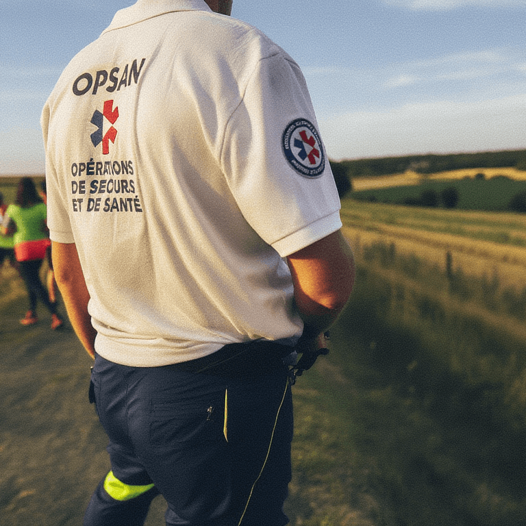 Secouriste OPSAN en exercice terrain